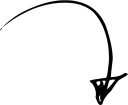 Curved arrow