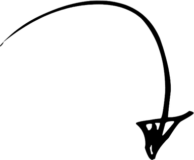 Curved arrow